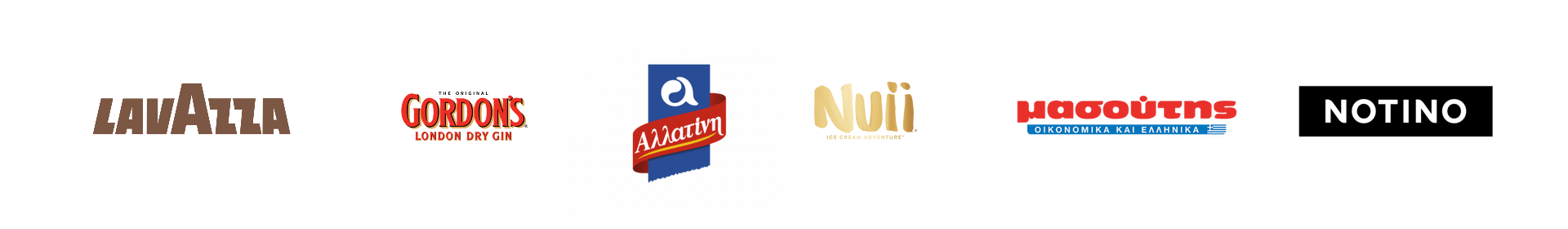 NRG PRODUCTIONS CLIENTS : ALATINI, NUII, ΜΑΣΟΥΤΗΣ, GORDONS, LAVAZZA, NOTINO