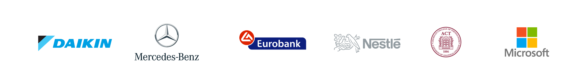 NRG PRODUCTIONS CLIENTS : EUROBANK, DAIKIN, MERCEDES BENZ, MICROSOFT, NESTLE, ANATOLIA COLLEGE